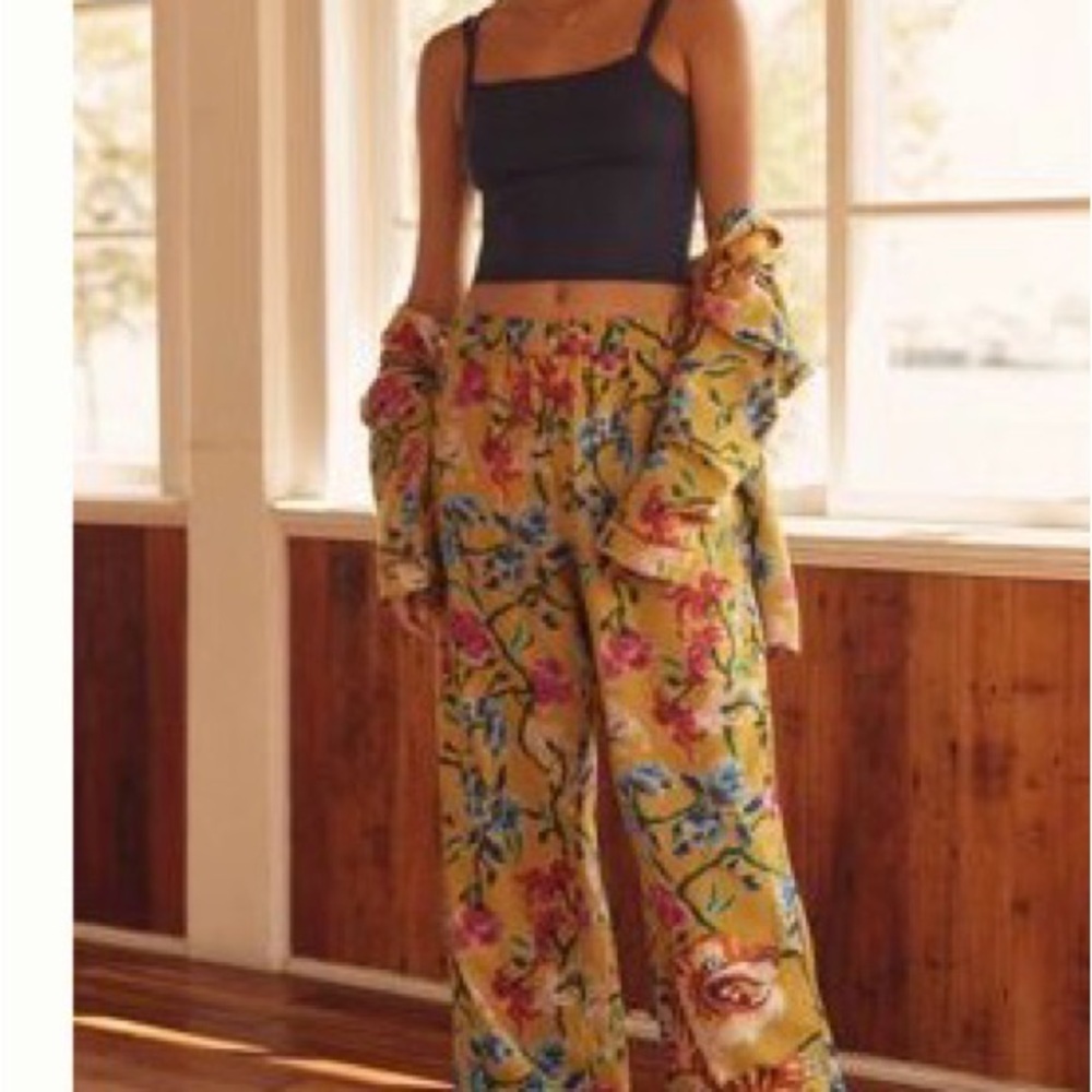 NWT Anthropologie Women's Pajama Set (Top and Botton) XS 100% Cotton